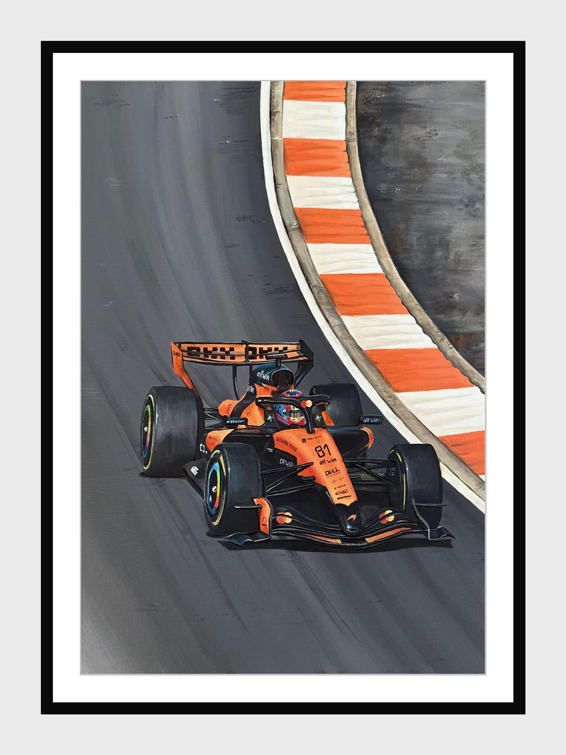 Oscar Piastri - Papaya on Track | Print