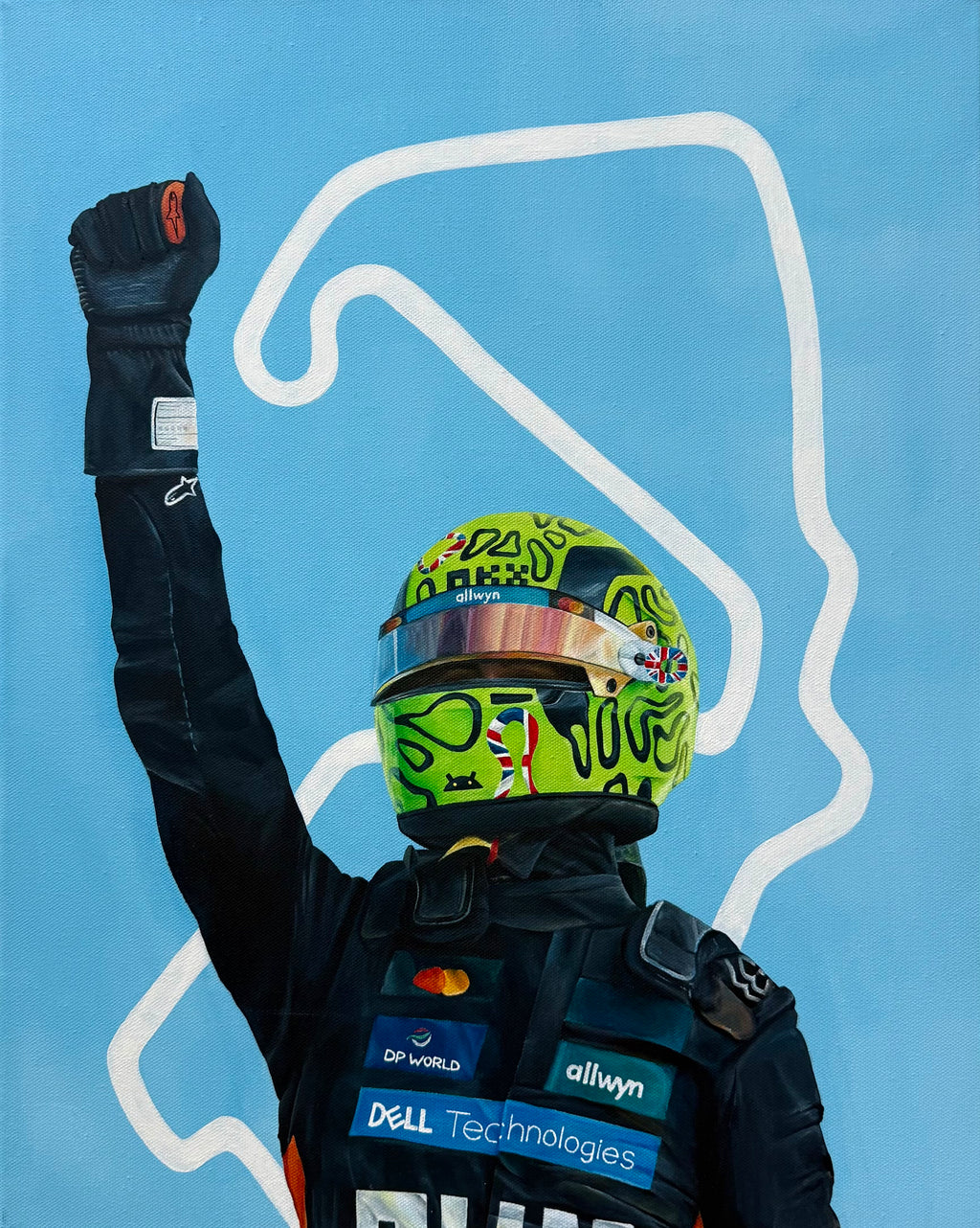 Lando Norris - Silverstone Victory | Original Painting
